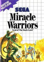 Sega Master System Miracle Warriors Seal of the Dark Lord [In Box/Case Complete]